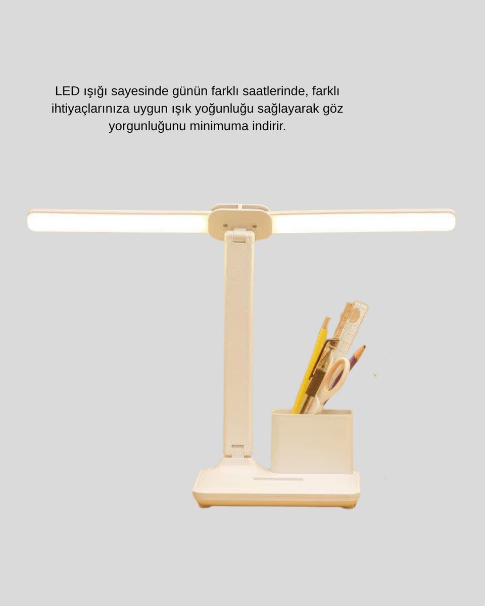 LED Işıklı Masa Lambası – Göz Yormayan, Kısılabilir ve Esnek Başlıklı LED Işıklı Masa Lambası – Göz Yormayan, Kısılabilir ve Esnek Başlıklı