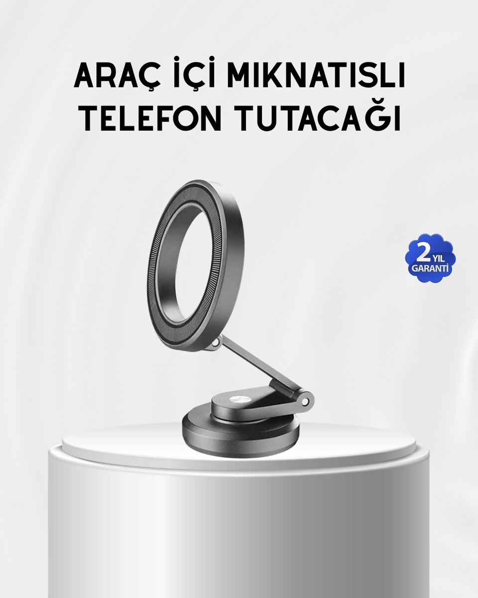 Manyetik Katlanabilir Araç Telefon Tutucu – MagSafe Uyumlu, 360° Ayarlanabilir, Güçlü Mıknatıs Manyetik Katlanabilir Araç Telefon Tutucu – MagSafe Uyumlu, 360° Ayarlanabilir, Güçlü Mıknatıs