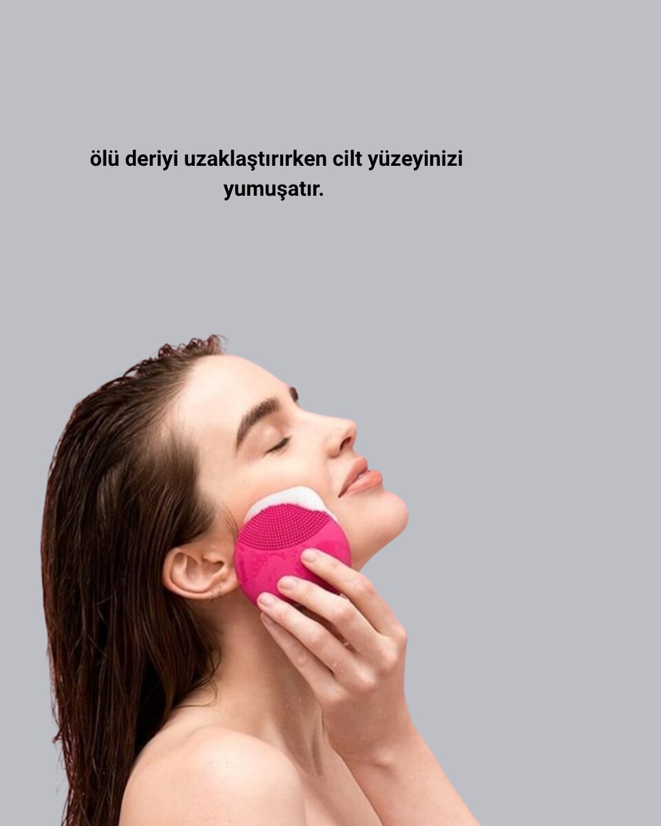 Şarjlı Su Geçirmez Yüz Temizleme ve Masaj Aleti – 3 Fonksiyonlu Şarjlı Su Geçirmez Yüz Temizleme ve Masaj Aleti – 3 Fonksiyonlu