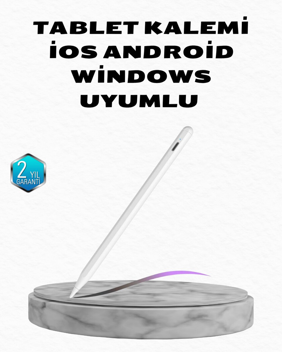 Manyetik Dokunmatik Kalem – Bluetooth Gerektirmeyen, Type-C Şarjlı, iPad ve Android Uyumlu Hassas Stylus