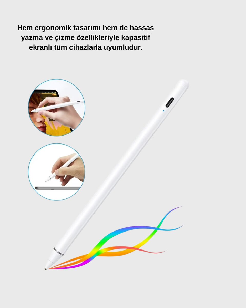 Akıllı Dokunmatik Kalem – Type-C Şarjlı, Manyetik, Apple Pencil Alternatifi Stylus Pen Akıllı Dokunmatik Kalem – Type-C Şarjlı, Manyetik, Apple Pencil Alternatifi Stylus Pen