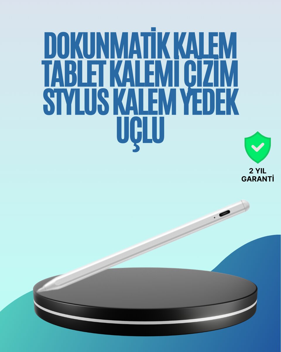 Eğim Sensörlü 1,0 mm Uçlu Dijital Kalem – Uzun Pil Ömrü ve Kolay Kullanım