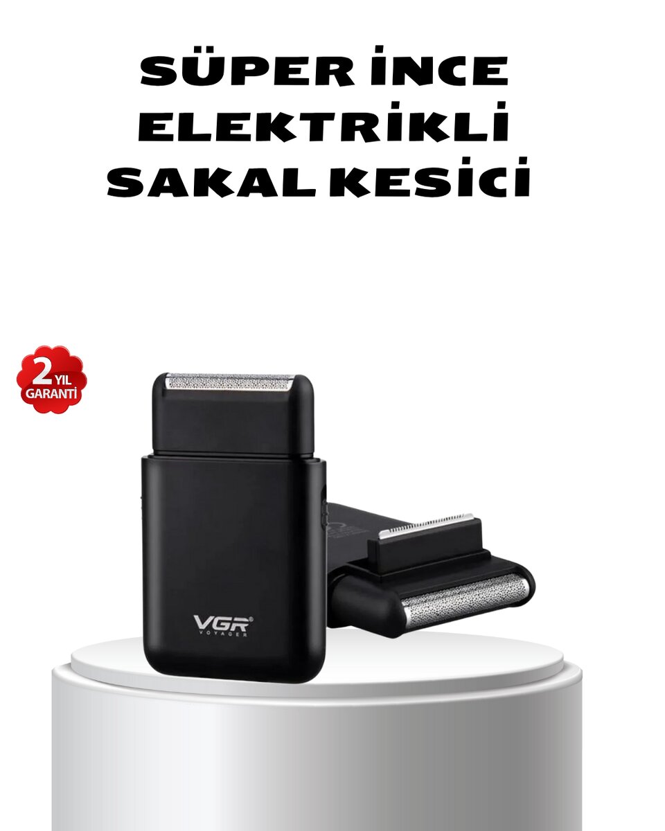 Elektrikli Tıraş Makinesi Çift Başlıklı Ultra İnce Tasarım Elektrikli Tıraş Makinesi Çift Başlıklı Ultra İnce Tasarım