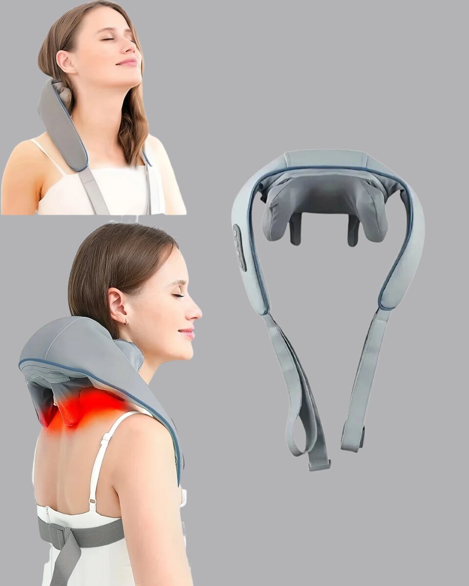 Titreşimli Boyun Masaj Cihazı Isı Terapili Şarjlı VNB-01 Ergonomik U Tasarım Titreşimli Boyun Masaj Cihazı Isı Terapili Şarjlı VNB-01 Ergonomik U Tasarım