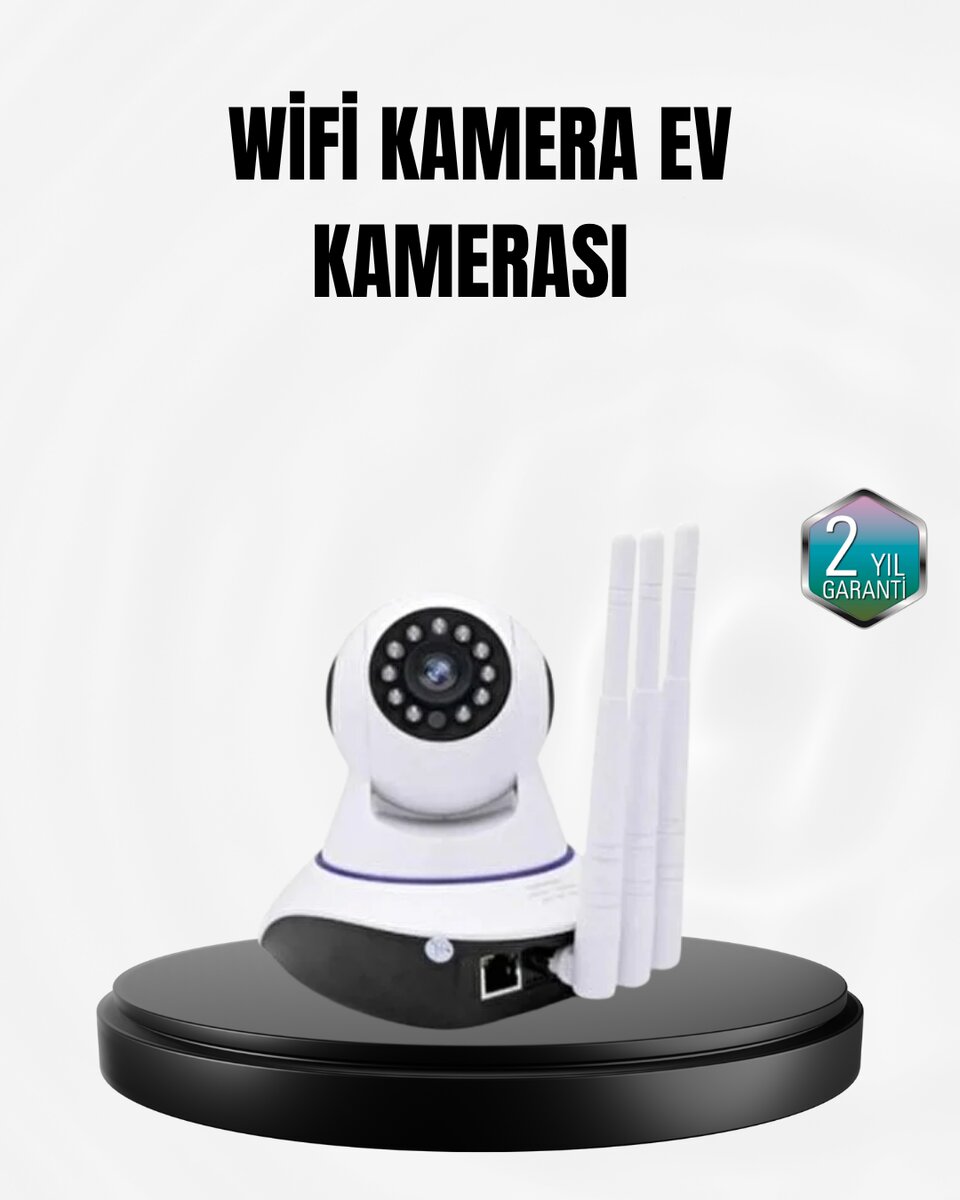 Akıllı IP Güvenlik Kamerası – 1080P HD, Gece Görüşlü, Hareket Algılamalı Akıllı IP Güvenlik Kamerası – 1080P HD, Gece Görüşlü, Hareket Algılamalı