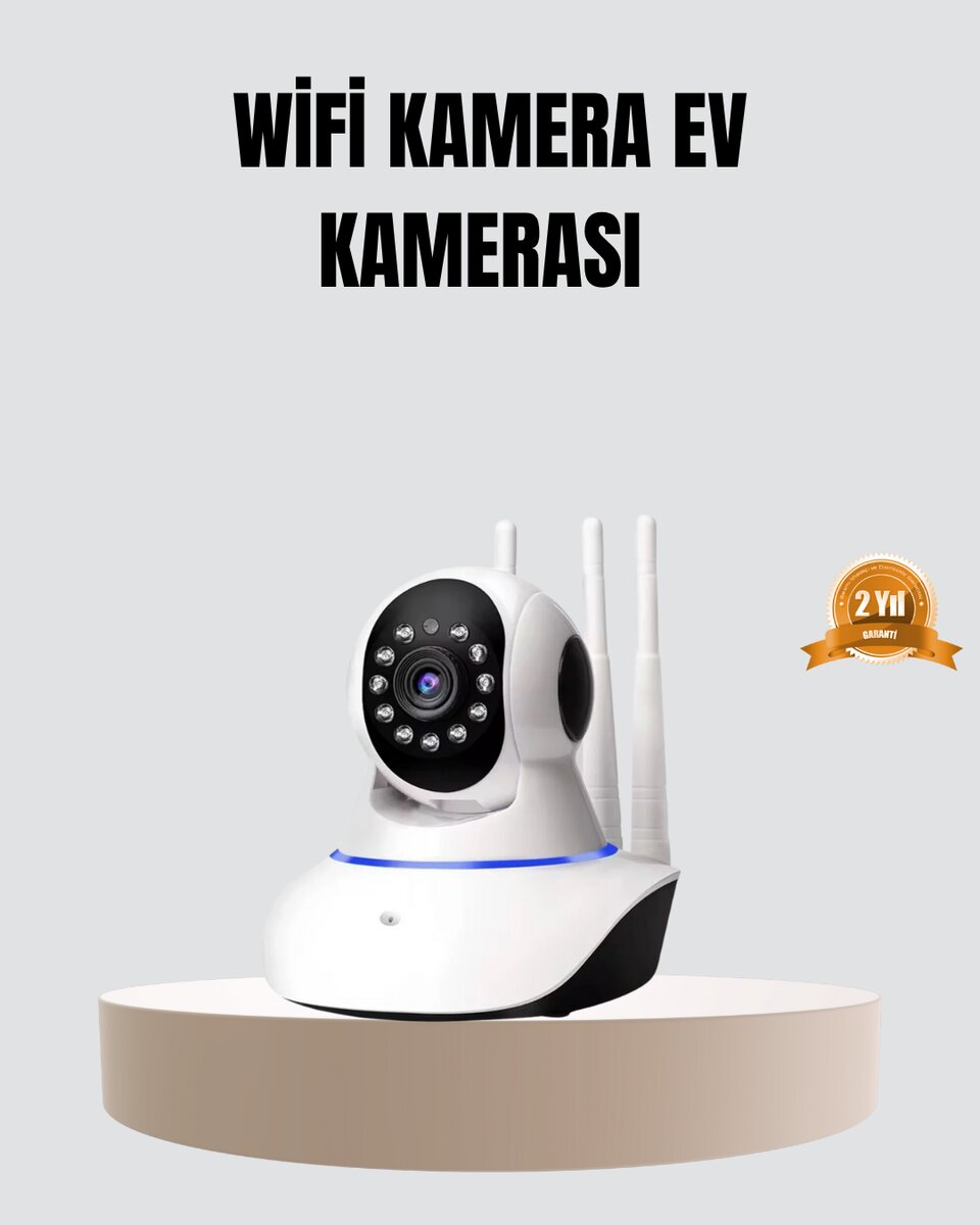 HD IP Kamera – Gece Görüşlü, Hareket Sensörlü, Mobil Takip ve Çift Yönlü Ses HD IP Kamera – Gece Görüşlü, Hareket Sensörlü, Mobil Takip ve Çift Yönlü Ses