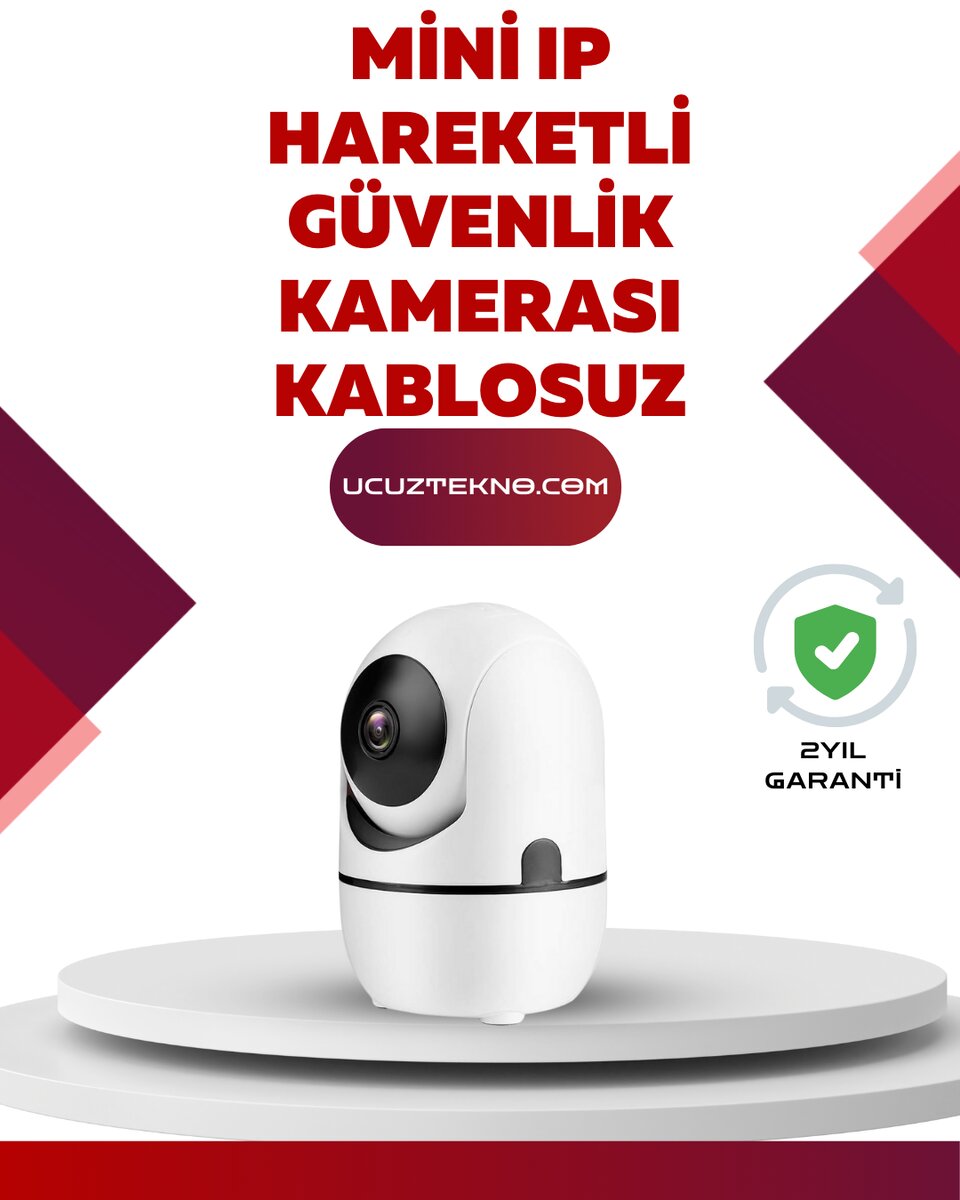 Full HD 1080P Kablosuz Güvenlik Kamerası – Hareket Takip, Gece Görüşü ve İki Yönlü Ses Özellikli Full HD 1080P Kablosuz Güvenlik Kamerası – Hareket Takip, Gece Görüşü ve İki Yönlü Ses Özellikli