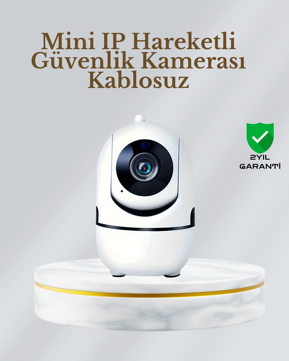 360° Dönen Akıllı WiFi Kamera – Uzaktan Kontrol ve İki Yönlü Ses Özellikli 360° Dönen Akıllı WiFi Kamera – Uzaktan Kontrol ve İki Yönlü Ses Özellikli