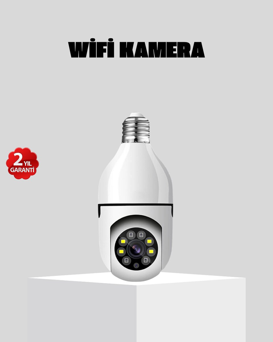 Akıllı Duy Kamera 360 Derece Dönebilir ve PTZ Teknolojili Akıllı Duy Kamera 360 Derece Dönebilir ve PTZ Teknolojili