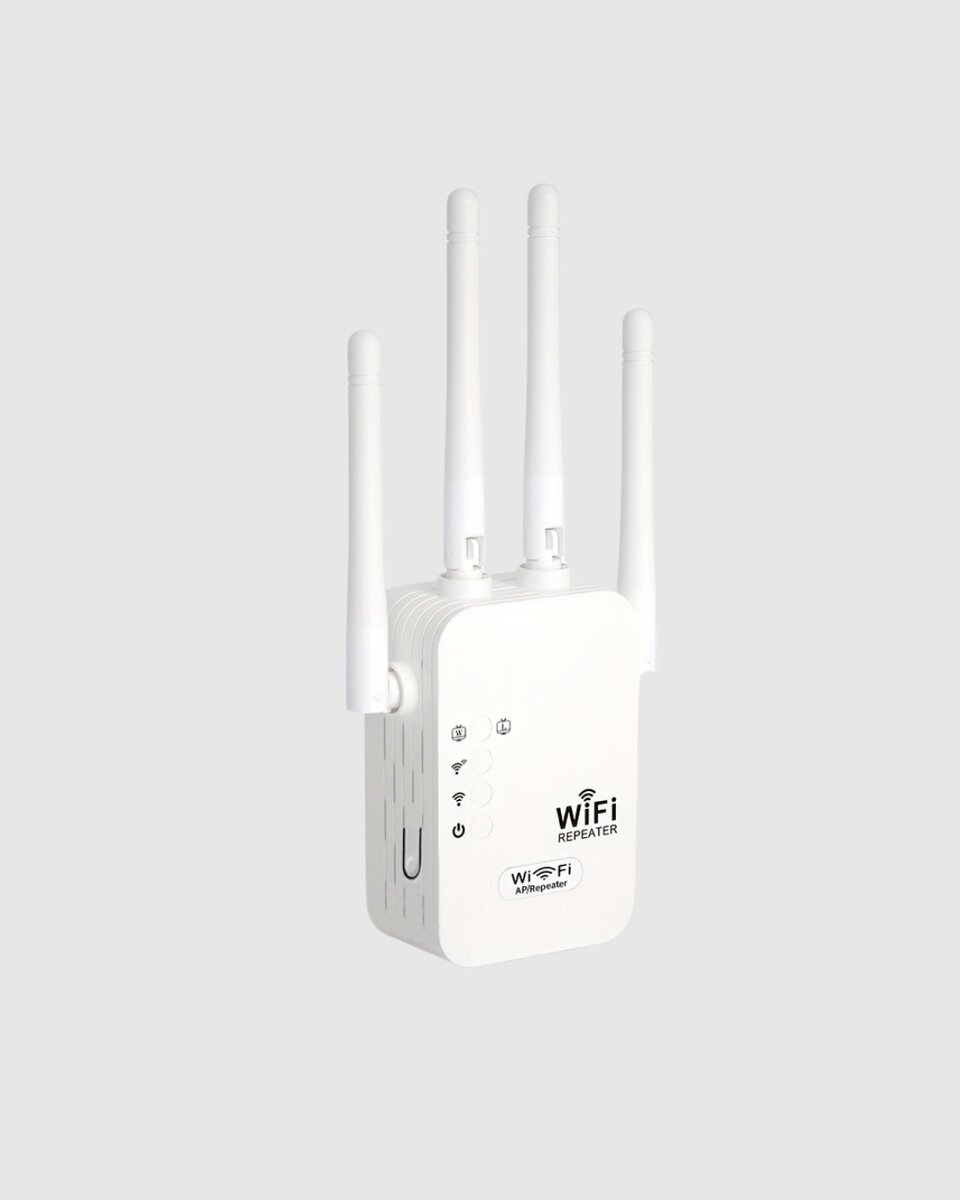 Antenli WiFi Repeater 300m2 Kapsama Alanı WPA3 Güvenlikli Antenli WiFi Repeater 300m2 Kapsama Alanı WPA3 Güvenlikli