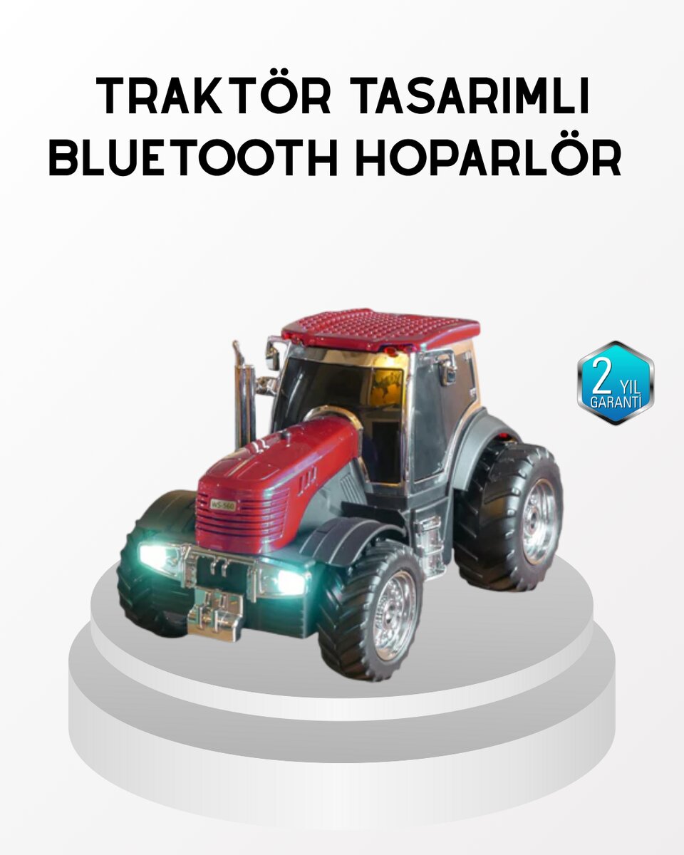 Bluetooth Nostaljik Traktör Hoparlör LED Işıklı 12W Güçlü Ses Bluetooth Nostaljik Traktör Hoparlör LED Işıklı 12W Güçlü Ses