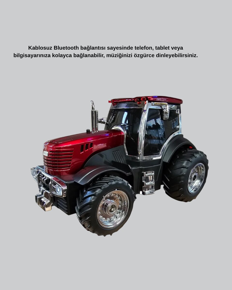 Traktör Tasarımlı Bluetooth Hoparlör 12W TWS Destekli Nostaljik Model Traktör Tasarımlı Bluetooth Hoparlör 12W TWS Destekli Nostaljik Model