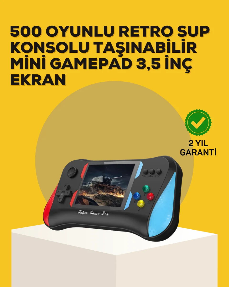Taşınabilir El Konsolu 500 Oyunlu – Geniş Ekran ve Uzun Pil Ömrü Taşınabilir El Konsolu 500 Oyunlu – Geniş Ekran ve Uzun Pil Ömrü