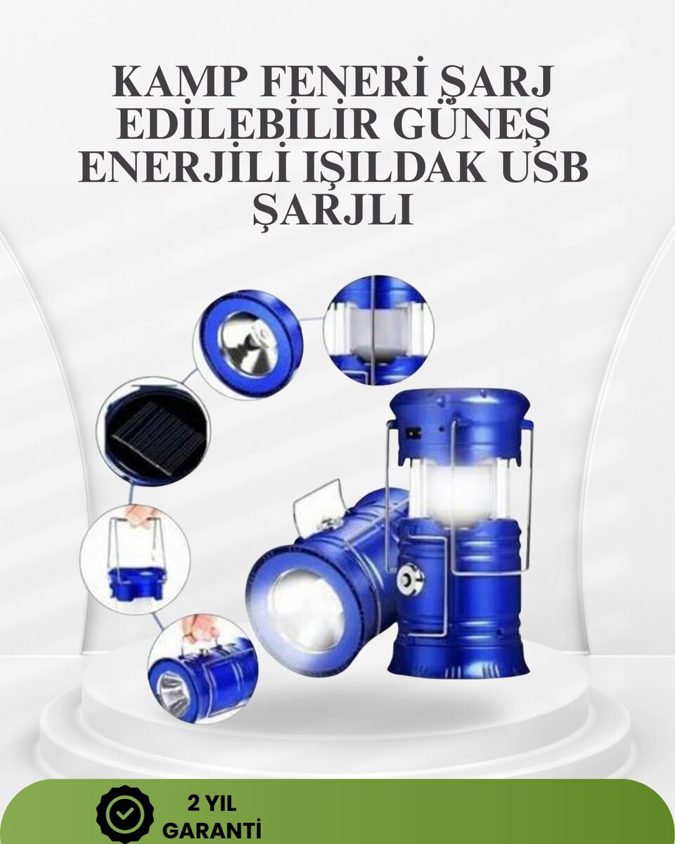 Güneş Enerjili Katlanabilir Kızaklı Kamp Feneri – USB Şarjlı, Çok Yönlü ve Dayanıklı Tasarım Güneş Enerjili Katlanabilir Kızaklı Kamp Feneri – USB Şarjlı, Çok Yönlü ve Dayanıklı Tasarım