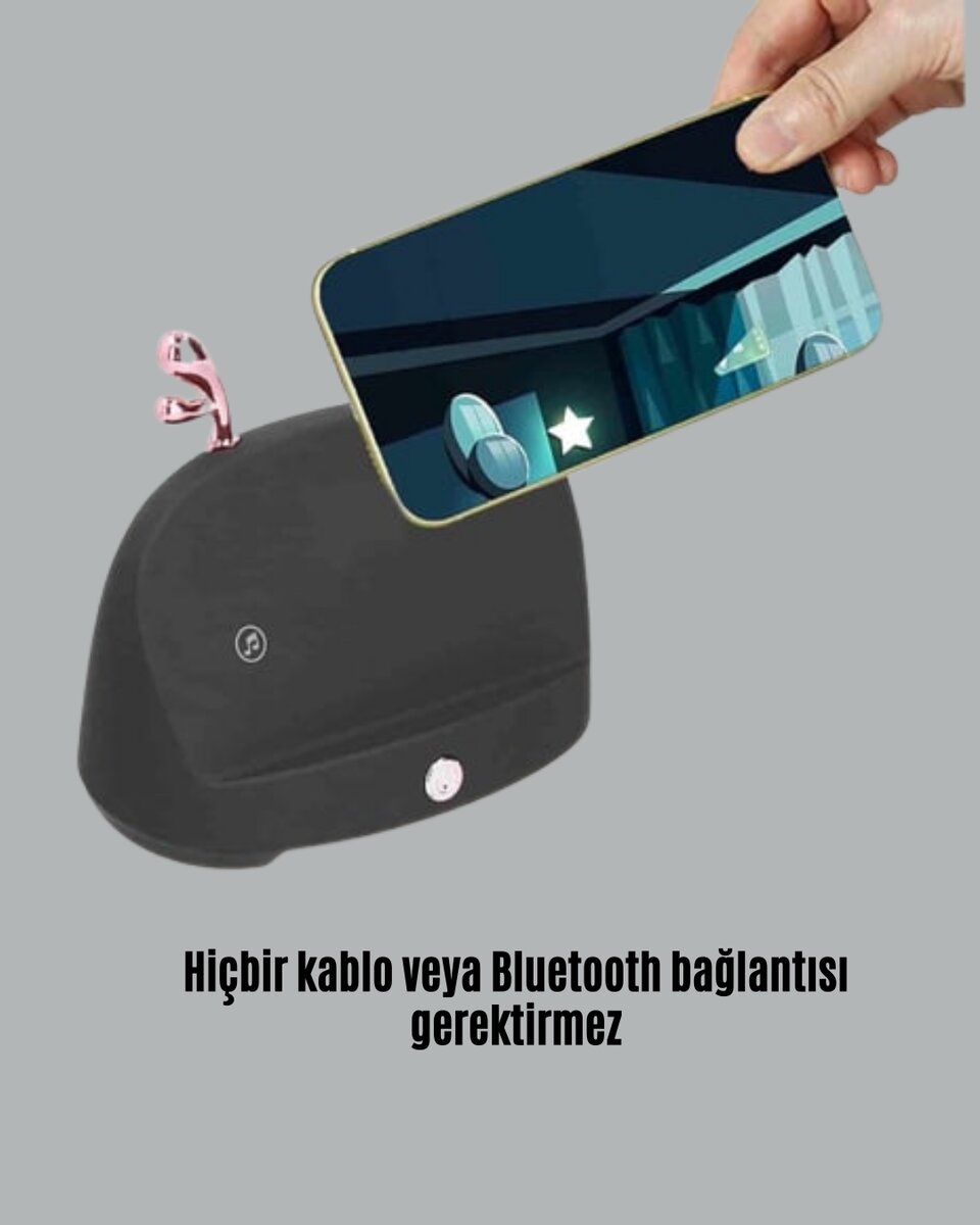 Kablosuz İndüksiyonlu Telefon Tutucu ve Hoparlör – Pratik Ses Yükseltici Kablosuz İndüksiyonlu Telefon Tutucu ve Hoparlör – Pratik Ses Yükseltici
