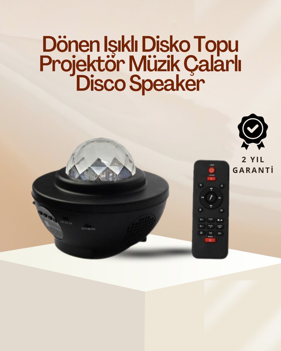 Yıldız & Okyanus Dalga Projektörü – Bluetooth / USB Hoparlörlü Yıldız & Okyanus Dalga Projektörü – Bluetooth / USB Hoparlörlü