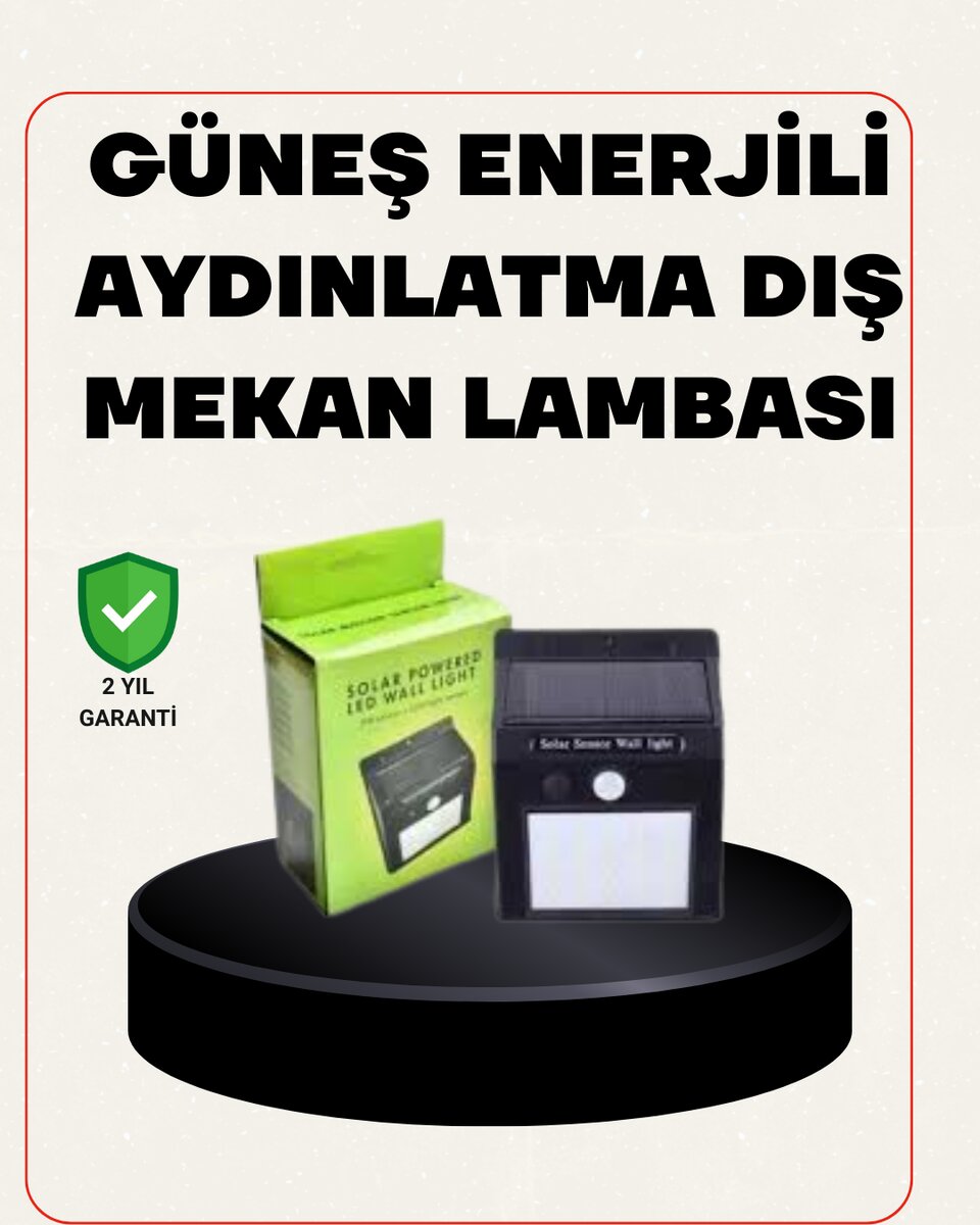 Bahçe ve Veranda İçin Güneş Paneli ile Otomatik Şarj Olan LED Duvar Lambası Bahçe ve Veranda İçin Güneş Paneli ile Otomatik Şarj Olan LED Duvar Lambası