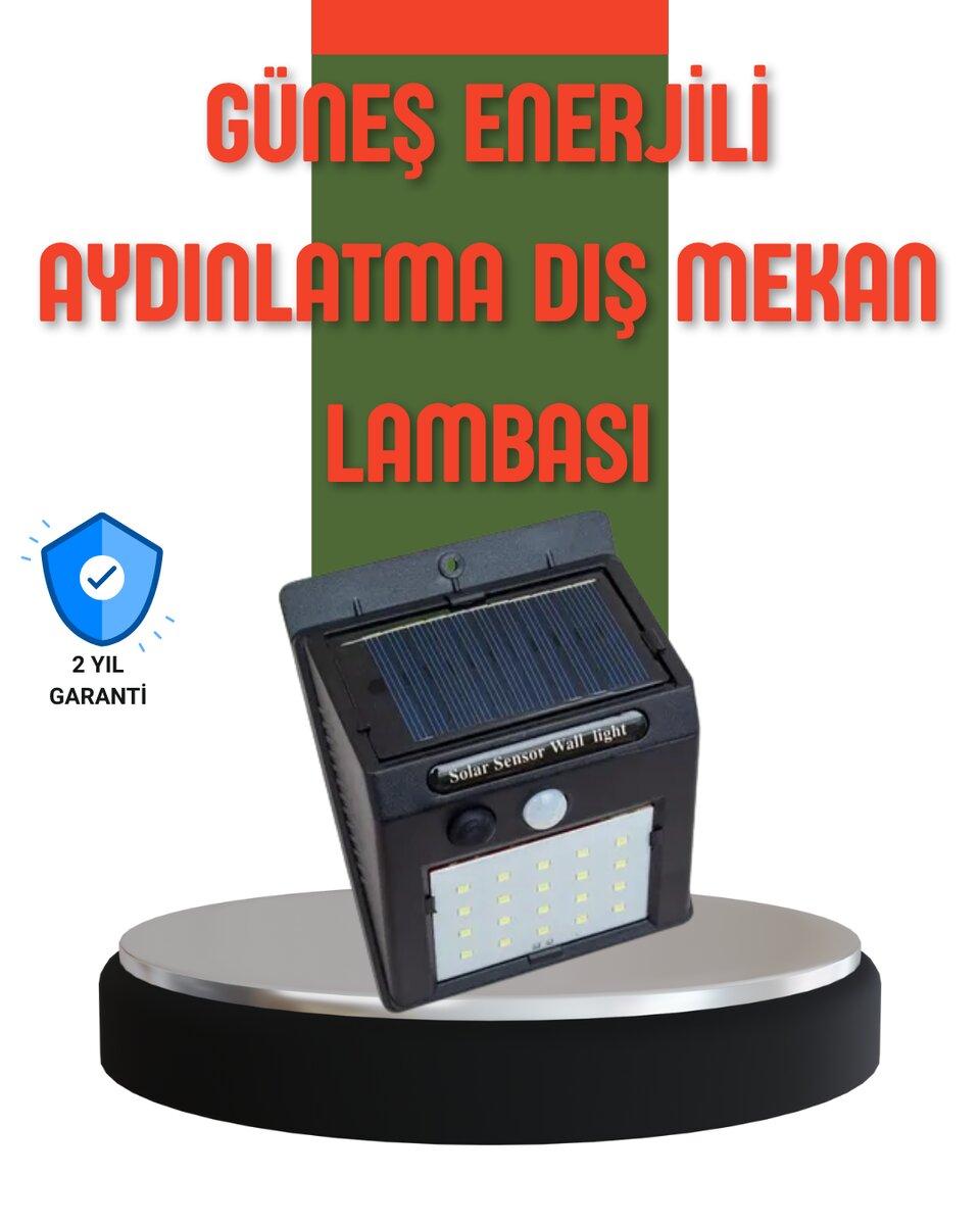 Hareket Sensörlü Güneş Enerjili Dış Mekan LED Lamba 100/144 LED Hareket Sensörlü Güneş Enerjili Dış Mekan LED Lamba 100/144 LED