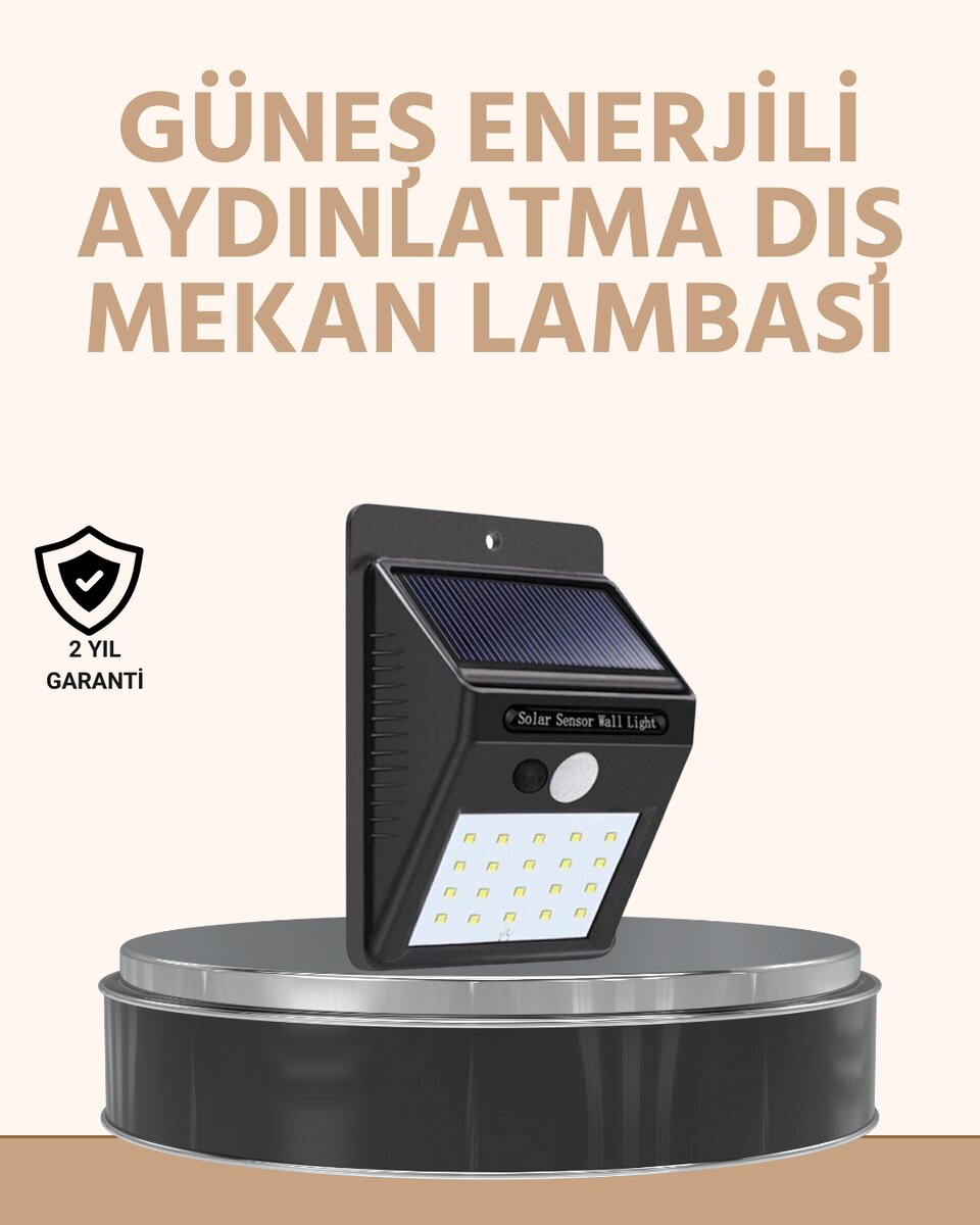 Enerji Tasarruflu ve Otomatik Sensörlü LED Güneş Işığı – Dış Mekan Uyumlu Enerji Tasarruflu ve Otomatik Sensörlü LED Güneş Işığı – Dış Mekan Uyumlu