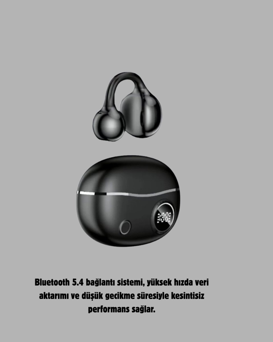Kablosuz Açık Kulak Kulaklık Bluetooth 5.4 Type-C Hızlı Şarj 30 Saat Kablosuz Açık Kulak Kulaklık Bluetooth 5.4 Type-C Hızlı Şarj 30 Saat