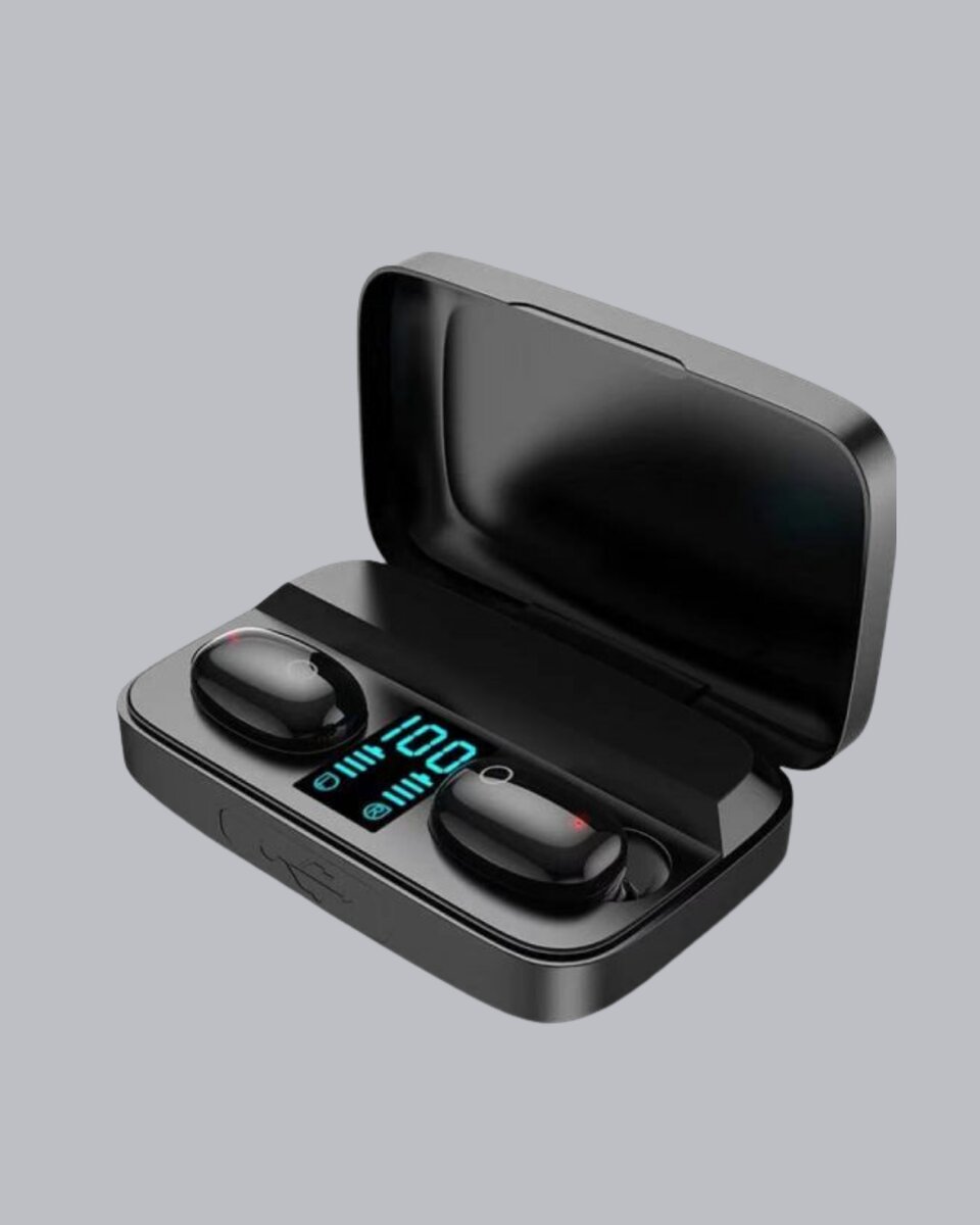 TWS Bluetooth Kulaklık 1800mAh Şarj Kutulu Dijital Ekranlı TWS Bluetooth Kulaklık 1800mAh Şarj Kutulu Dijital Ekranlı