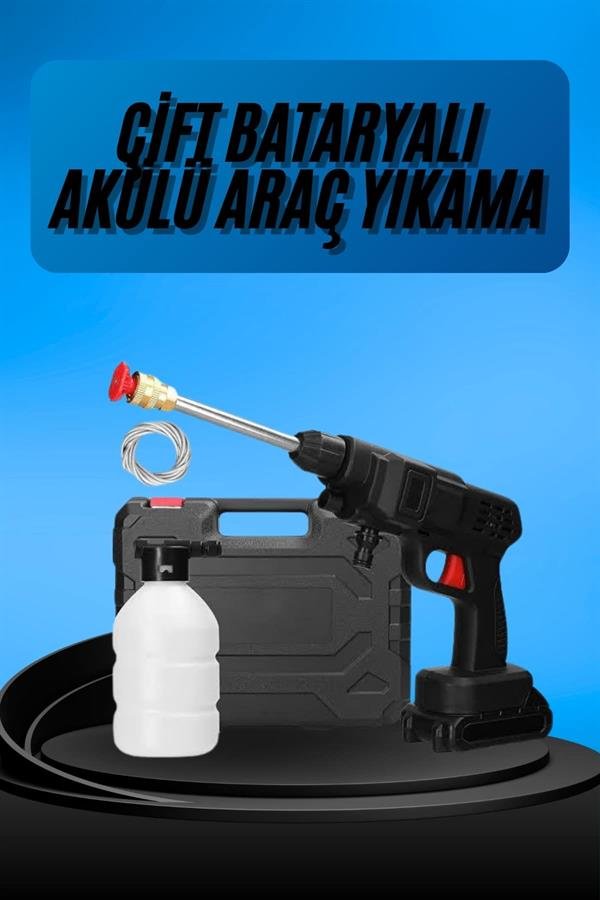 Akülü Oto Araç Yıkama Yüksek Basınçlı Araba Yıkama Makinesi Şarjlı Akülü Oto Araç Yıkama Yüksek Basınçlı Araba Yıkama Makinesi Şarjlı