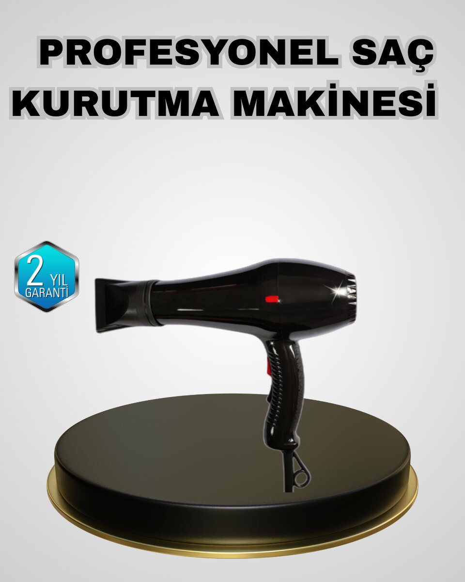 Profesyonel 2200W Fön Makinesi Soğuk Sıcak Üflemeli İki Kademeli Profesyonel 2200W Fön Makinesi Soğuk Sıcak Üflemeli İki Kademeli