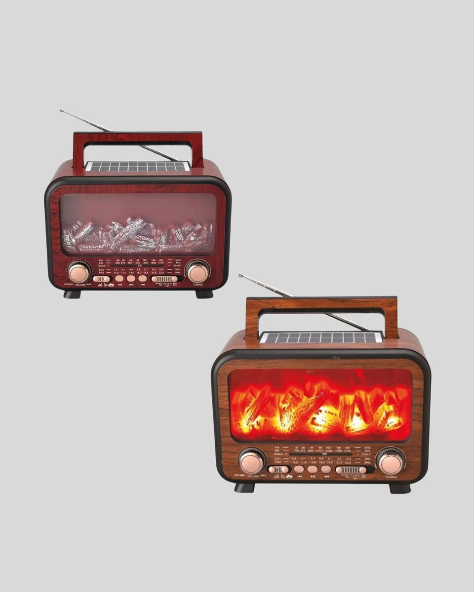 Alev Işığı Efektli Solar Bluetooth Hoparlör Radyo Destekli Taşınabilir Model Alev Işığı Efektli Solar Bluetooth Hoparlör Radyo Destekli Taşınabilir Model