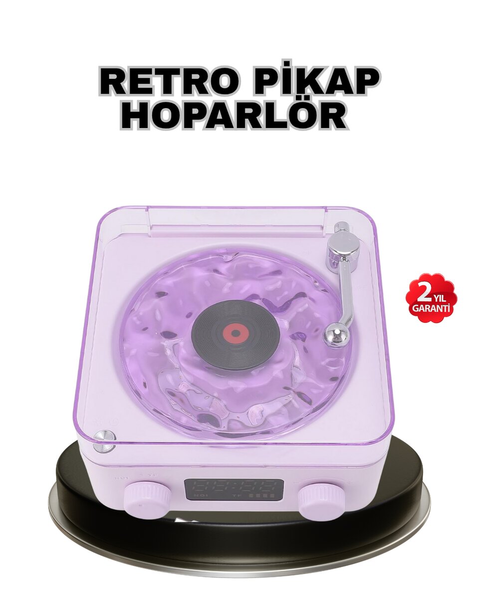 Projektör Işıklı Retro Hoparlör Bluetooth AUX USB Hafıza Kartlı 360° Sesli Şarjlı Projektör Işıklı Retro Hoparlör Bluetooth AUX USB Hafıza Kartlı 360° Sesli Şarjlı
