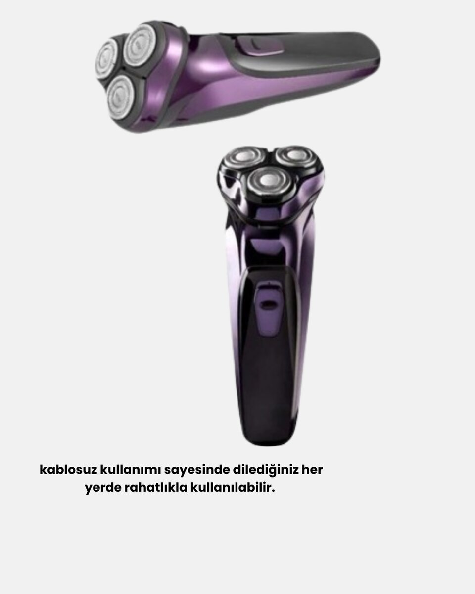 Profesyonel Şarjlı Tıraş Makinesi Ayarlanabilir Başlıklı Kablosuz Profesyonel Şarjlı Tıraş Makinesi Ayarlanabilir Başlıklı Kablosuz