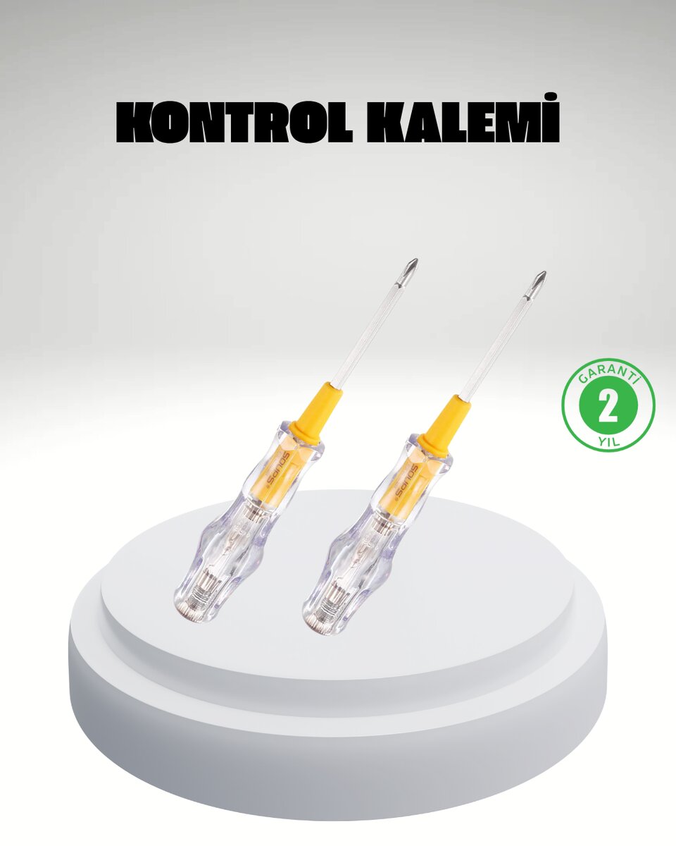 Elektrik Test Kalemi Neon Işıklı Nikel Kaplama 110-220V Dirençli Elektrik Test Kalemi Neon Işıklı Nikel Kaplama 110-220V Dirençli