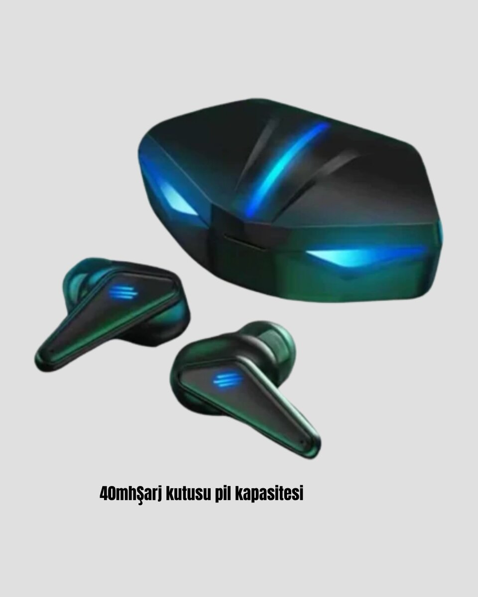 Oyuncu Bluetooth Kulaklık Tam Kablosuz Stereo LED Işıklı Oyuncu Bluetooth Kulaklık Tam Kablosuz Stereo LED Işıklı