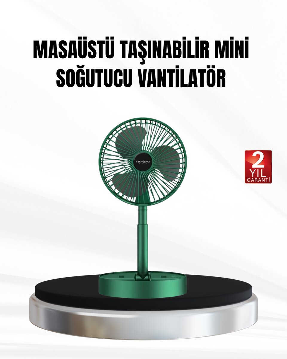 Şarjlı Mini Fan Katlanabilir 3 Hız Ayarlı Taşınabilir Tasarımlı Şarjlı Mini Fan Katlanabilir 3 Hız Ayarlı Taşınabilir Tasarımlı