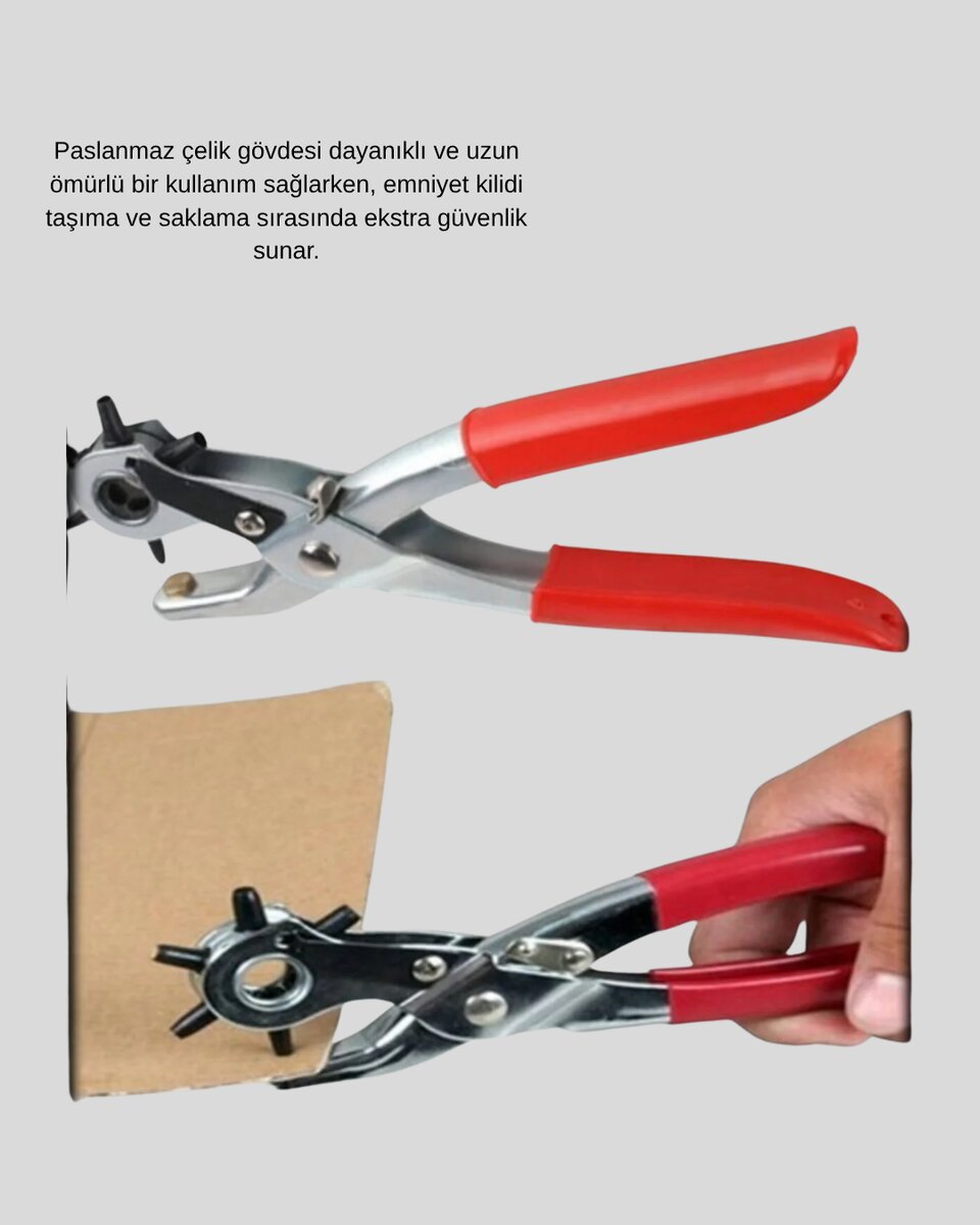 Çok Fonksiyonlu Delik Açma Pensesi 2mm–4.5mm Ayarlı Metal Gövdeli Çok Fonksiyonlu Delik Açma Pensesi 2mm–4.5mm Ayarlı Metal Gövdeli