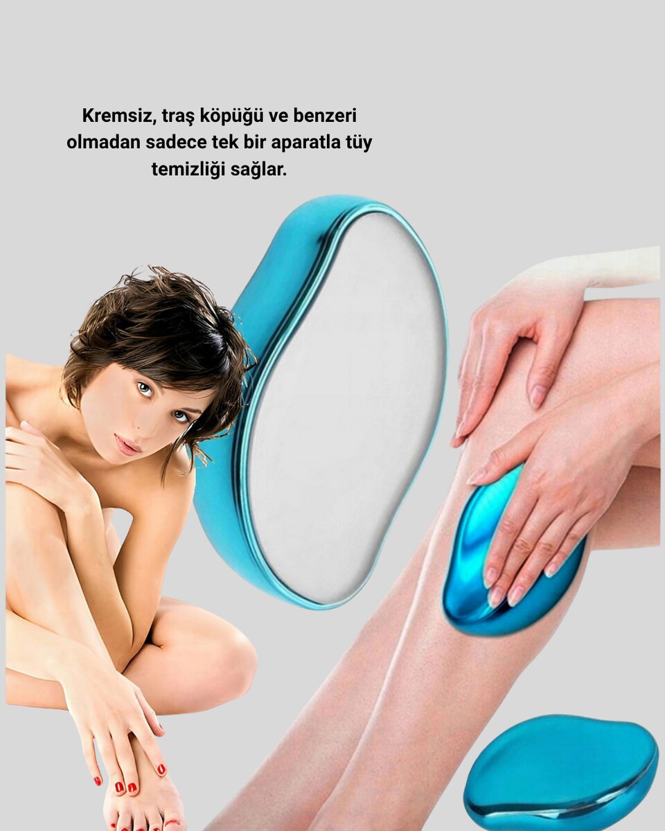 Kristal Tüy Alıcı Epilatör Kremsiz Kullanım Yüz ve Vücut İçin Kristal Tüy Alıcı Epilatör Kremsiz Kullanım Yüz ve Vücut İçin