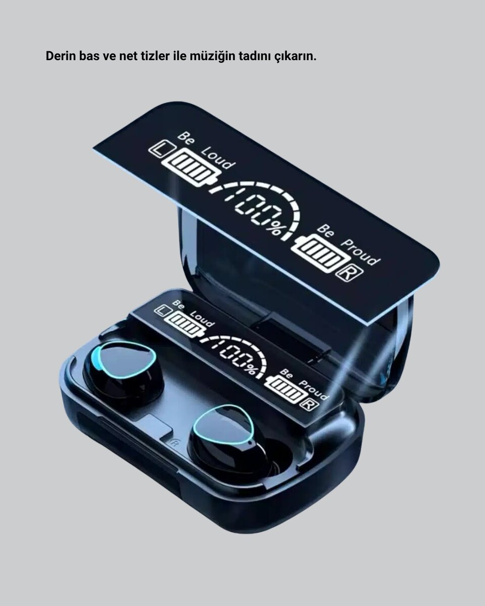 Kablosuz Bluetooth Kulaklık 5.1 Uzun Pil Ömrü Gürültü Engelleme Kablosuz Bluetooth Kulaklık 5.1 Uzun Pil Ömrü Gürültü Engelleme