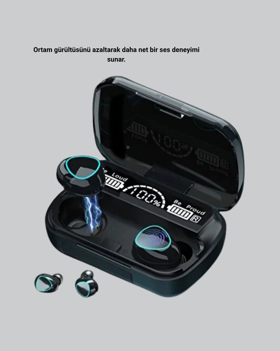 Kablosuz Bluetooth Kulaklık 5.1 Uzun Pil Ömrü Gürültü Engelleme Kablosuz Bluetooth Kulaklık 5.1 Uzun Pil Ömrü Gürültü Engelleme