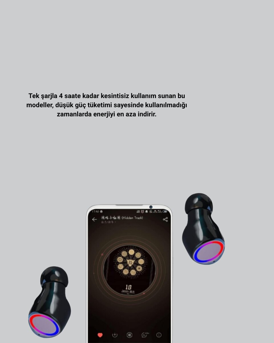 Bluetooth Kablosuz Kulaklık 4 Saat Kullanım Şarj Kutulu Düşük Enerji Tüketimli Bluetooth Kablosuz Kulaklık 4 Saat Kullanım Şarj Kutulu Düşük Enerji Tüketimli