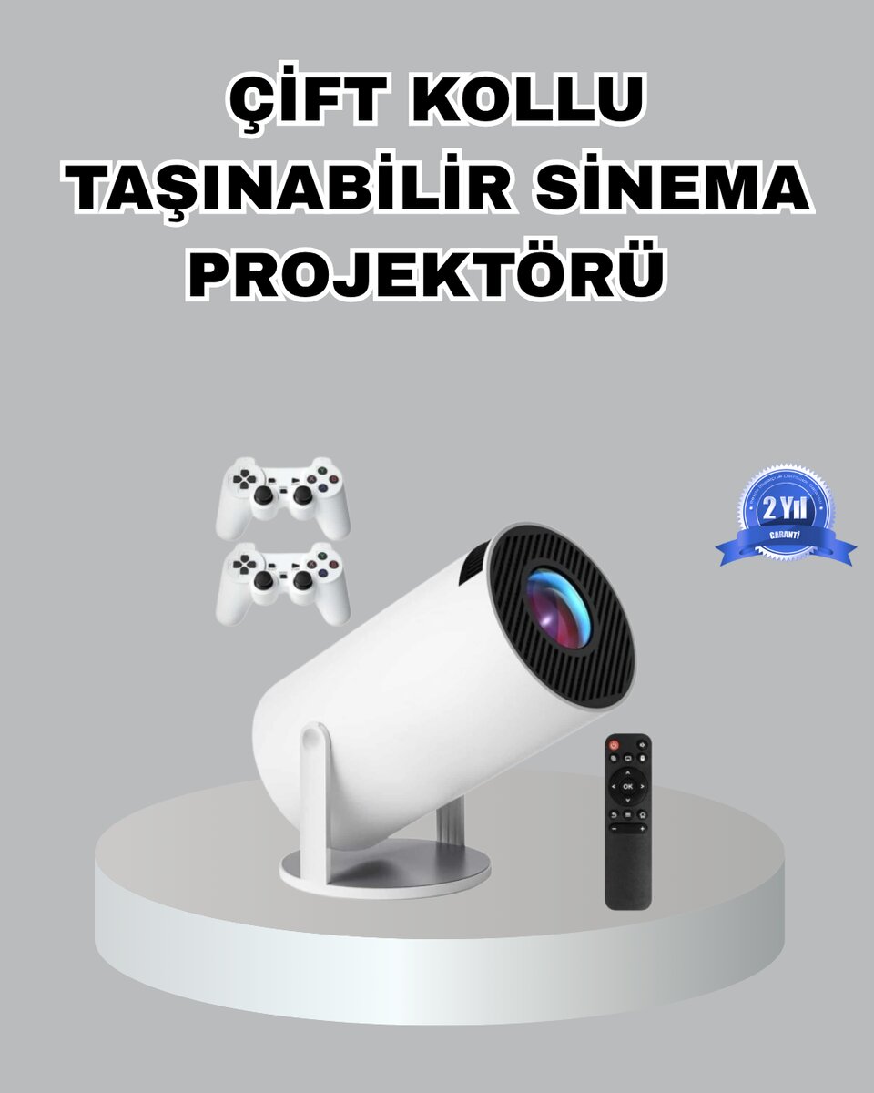 Taşınabilir Projeksiyon Cihazı 4K Destekli Wi-Fi Kablosuz Ekran Yansıtma Taşınabilir Projeksiyon Cihazı 4K Destekli Wi-Fi Kablosuz Ekran Yansıtma