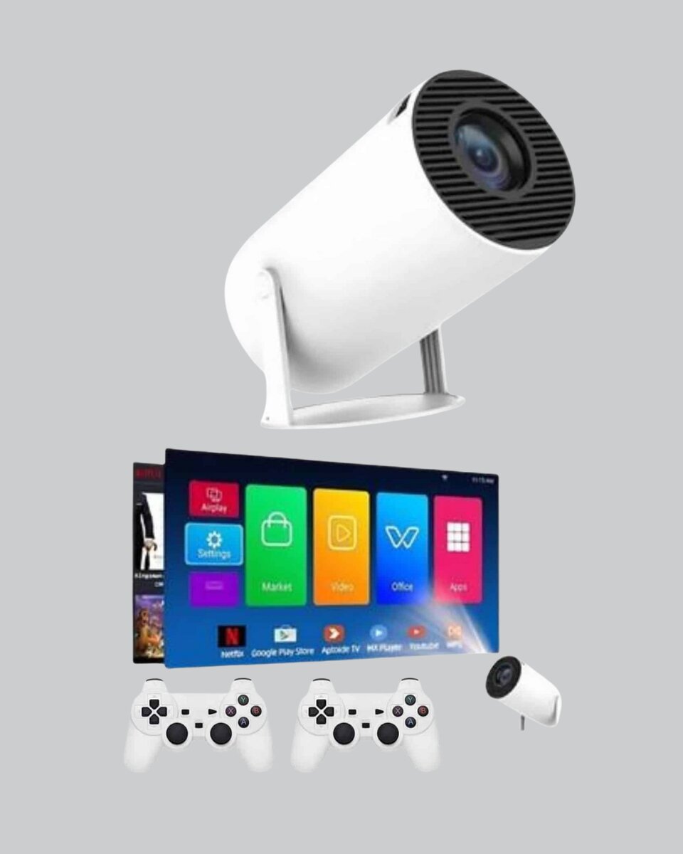 Taşınabilir Projeksiyon Cihazı 4K Destekli Wi-Fi Kablosuz Ekran Yansıtma Taşınabilir Projeksiyon Cihazı 4K Destekli Wi-Fi Kablosuz Ekran Yansıtma
