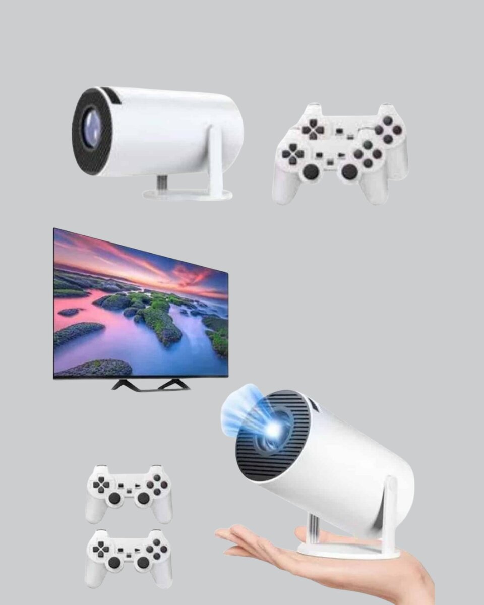 Projeksiyon Cihazı 4K Destekli Kablosuz Bağlantılı Bluetooth 5.0 Projeksiyon Cihazı 4K Destekli Kablosuz Bağlantılı Bluetooth 5.0