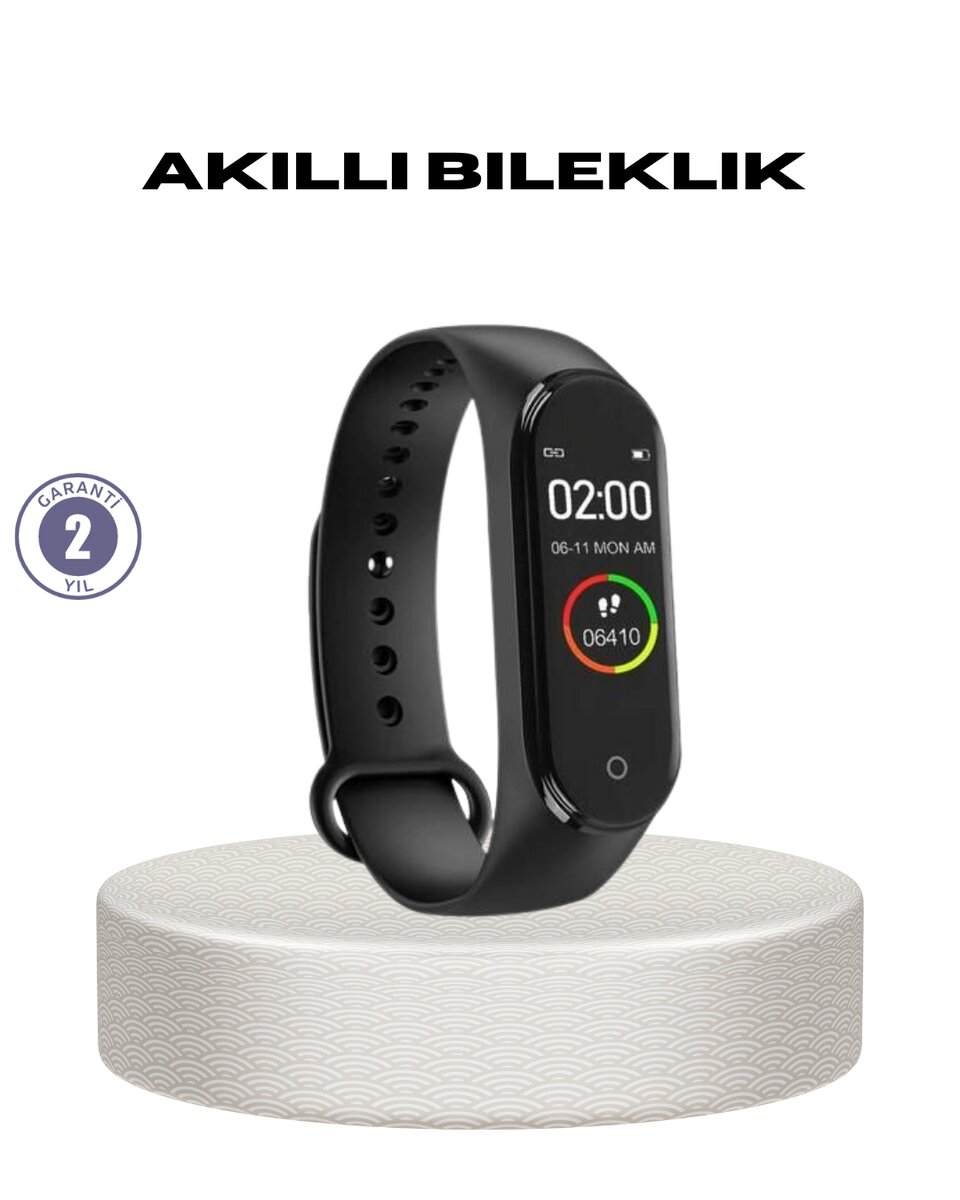 Akıllı Bileklik 0.96 İnç Ekran Kalp Atışlı Kan Basınçlı IP67 Suya Dayanıklı
