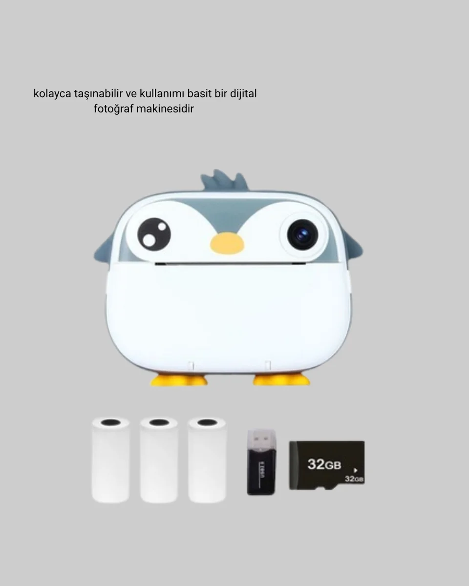 Mini Çocuk Kamera Anında Baskı Özellikli HD Video Termal Yazıcılı Mini Çocuk Kamera Anında Baskı Özellikli HD Video Termal Yazıcılı