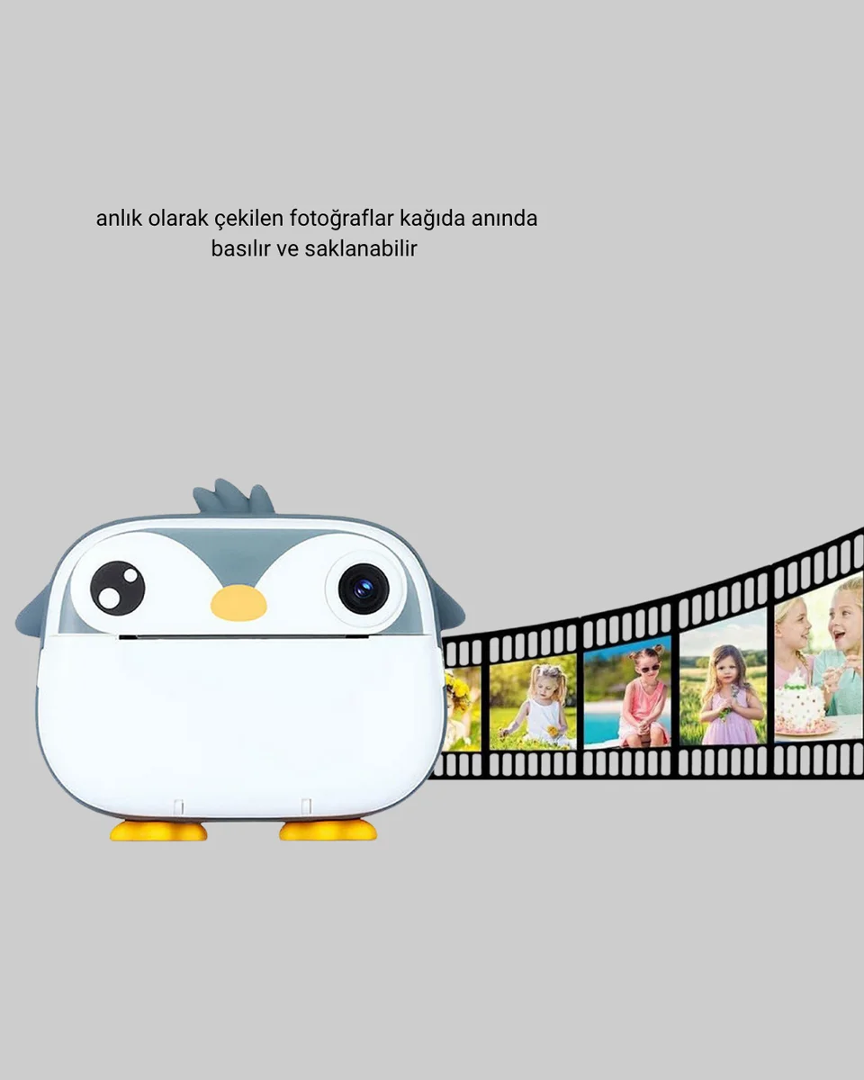 Çocuk Fotoğraf Makinesi Termal Baskılı Anında Çıktı HD Video Kayıtlı Çocuk Fotoğraf Makinesi Termal Baskılı Anında Çıktı HD Video Kayıtlı