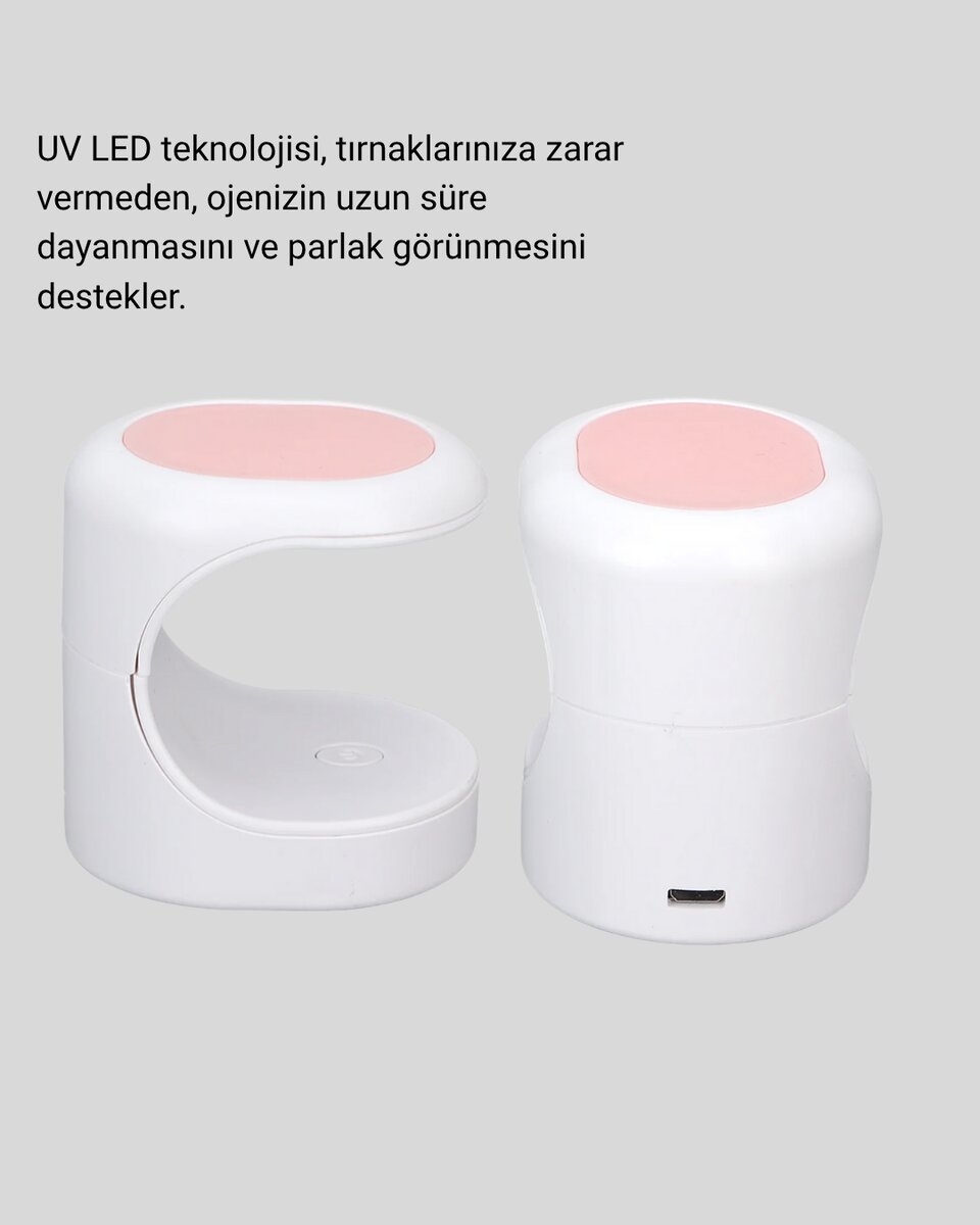 LED Mini Oje Kurutucu Taşınabilir Hızlı Kuruma Cihazı 3 LED Işıklı LED Mini Oje Kurutucu Taşınabilir Hızlı Kuruma Cihazı 3 LED Işıklı