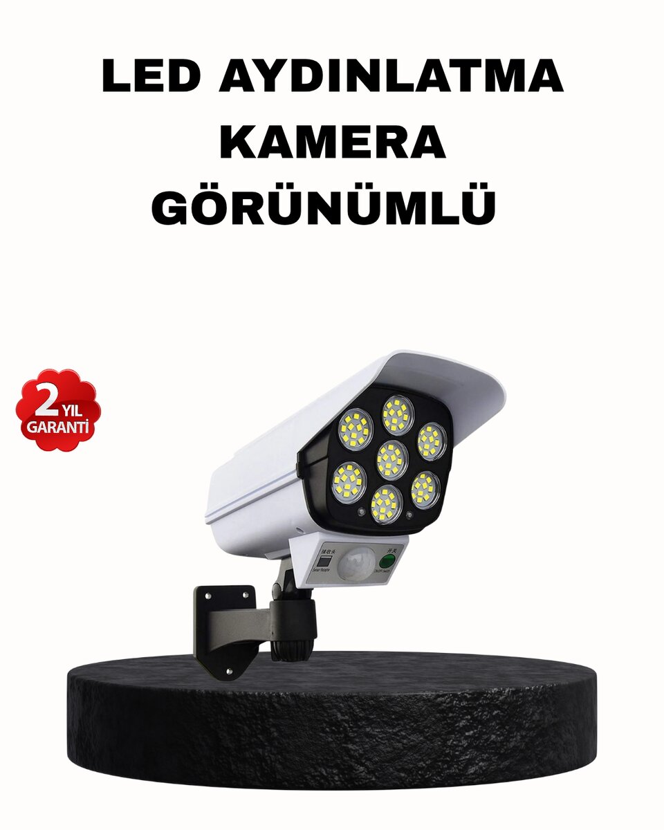 Güneş Enerjili Güvenlik Işığı Dış Mekan 5 Eksen Ayarlı ve PIR Hareket Sensörlü Güneş Enerjili Güvenlik Işığı Dış Mekan 5 Eksen Ayarlı ve PIR Hareket Sensörlü