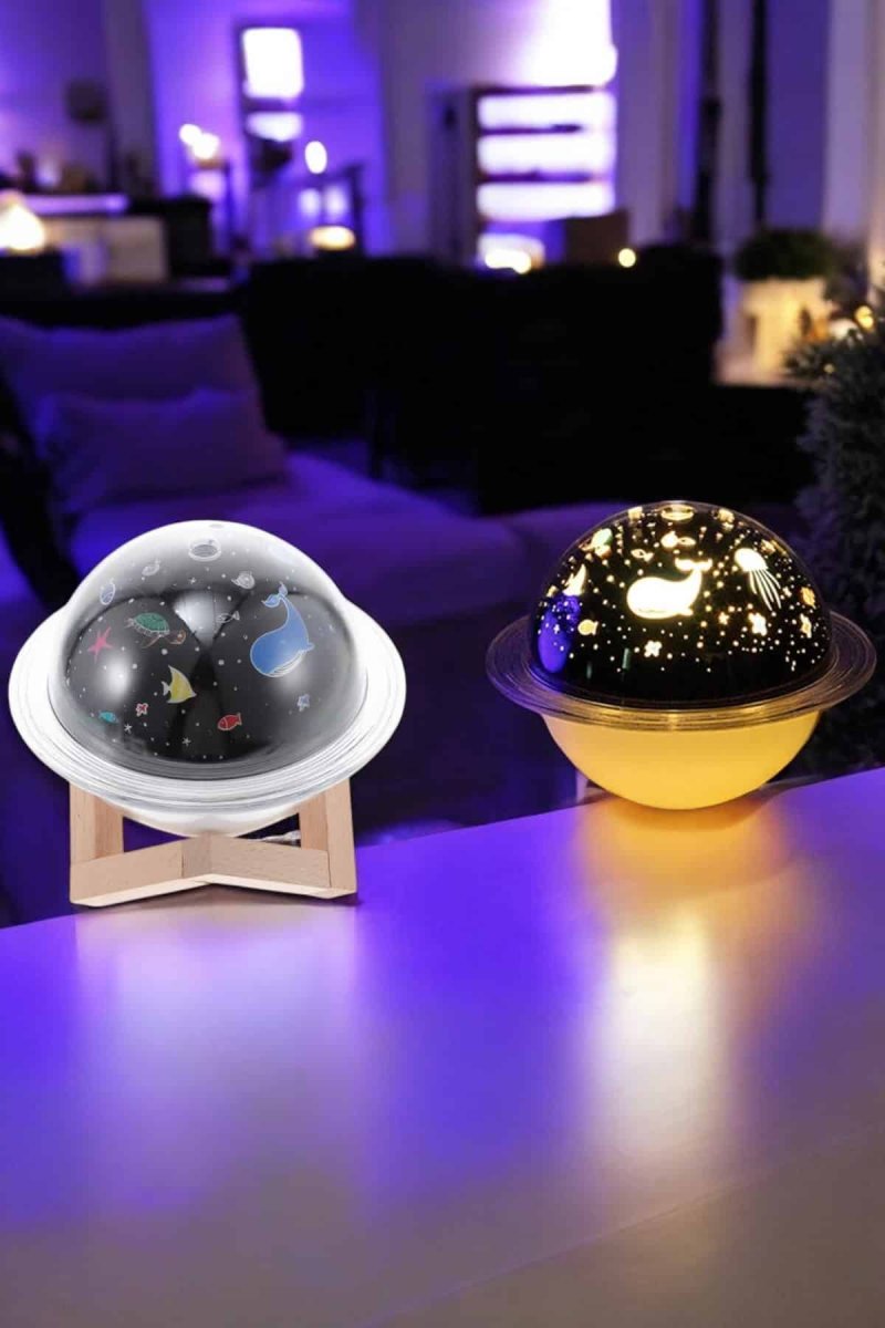 Hava Nemlendirici Masa ve Gece Lambası USB Projeksiyon Aromaterapi Hava Nemlendirici Masa ve Gece Lambası USB Projeksiyon Aromaterapi