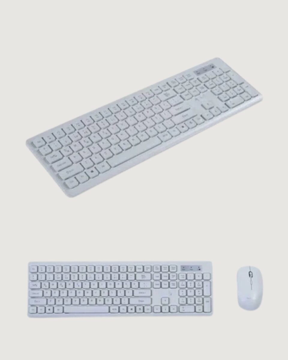 Kablosuz Klavye ve Mouse Seti - Ergonomik Tasarım, Sessiz Kullanım, Geniş Uyumluluk Kablosuz Klavye ve Mouse Seti - Ergonomik Tasarım, Sessiz Kullanım, Geniş Uyumluluk