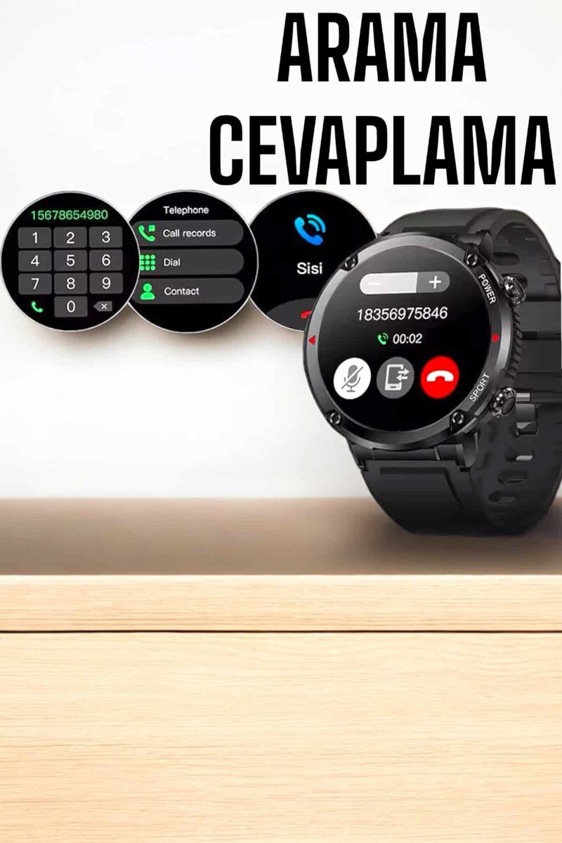 Akıllı Saat Yeni Nesil Bluetooth Bağlantılı Uyku ve Sağlık Takibi NFC ve GPS Akıllı Saat Yeni Nesil Bluetooth Bağlantılı Uyku ve Sağlık Takibi NFC ve GPS
