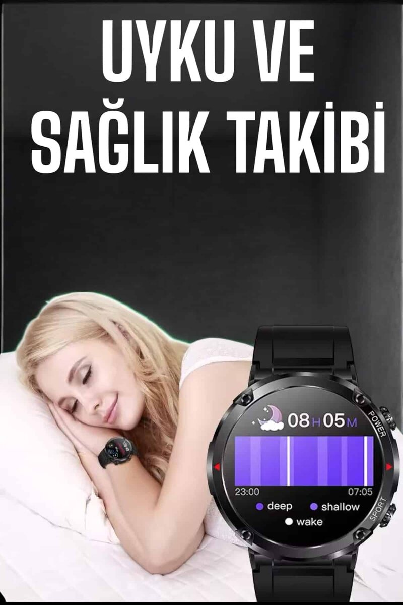 Akıllı Saat Yeni Nesil Bluetooth Bağlantılı Uyku ve Sağlık Takibi NFC ve GPS Akıllı Saat Yeni Nesil Bluetooth Bağlantılı Uyku ve Sağlık Takibi NFC ve GPS